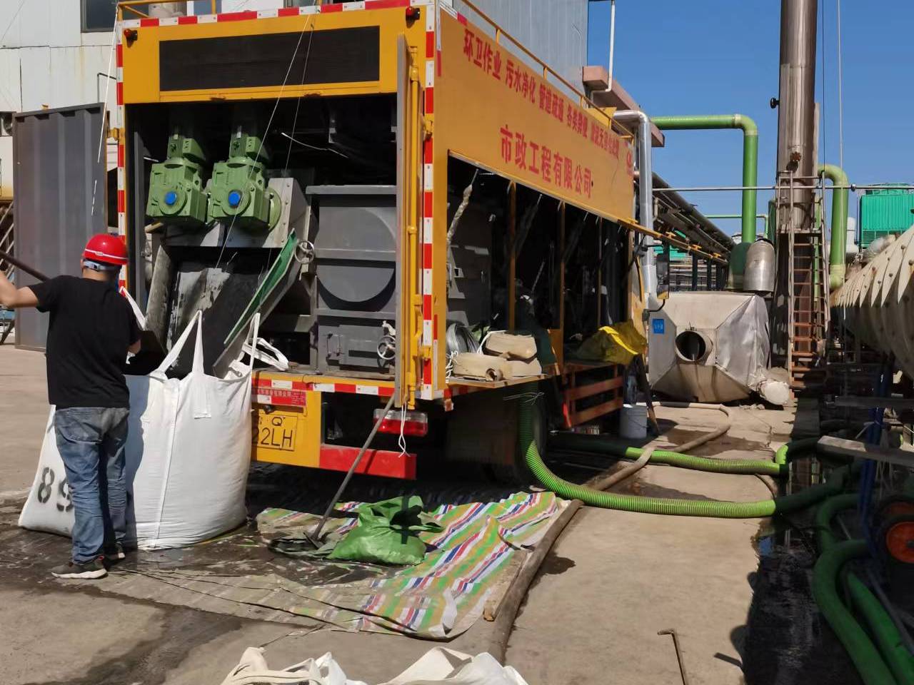 二七淤泥压干处理